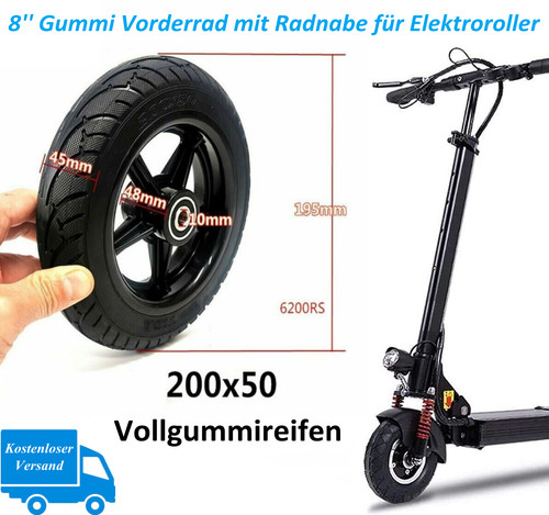 Gummi vorderrad vollreifen mit - gummi,